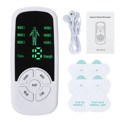 EMS Pulse Electric Muscle Stimulator Back Neck Body Massager Tens Acupuncture Meridian Physiotherapy Digital Massage Tools Beauty World Shop