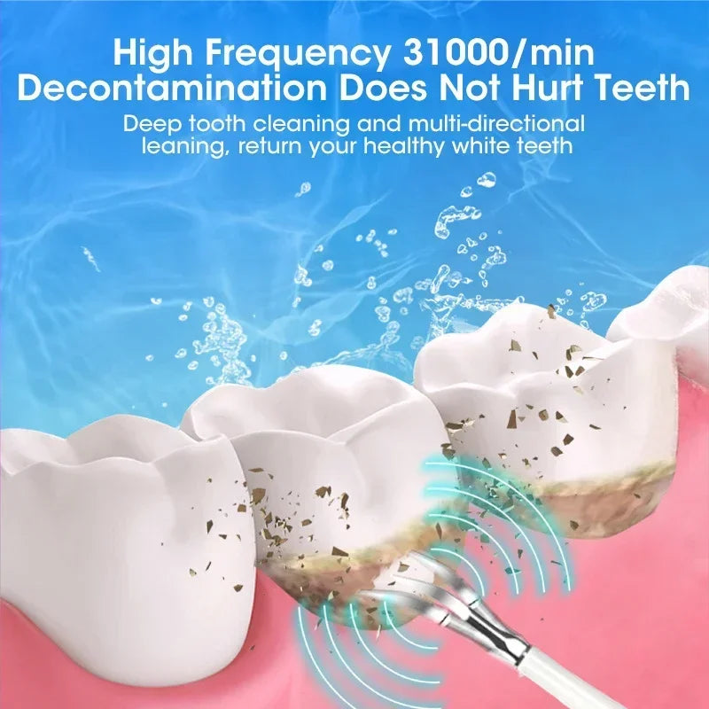 Ultrasonic scaler for teeth cleaning tartar removal plaque removal rechargeable teeth whitening oral care and dental cleaner Beauty World Shop