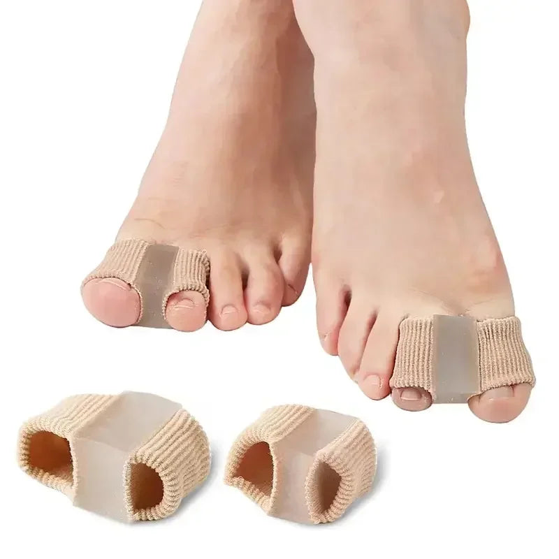 Gel Bunion Toe Separator W/Fabric Lining for Big Toe,Silicone Toe Spacers Breathable Toe Corrector Protector for Overlapping Toe Beauty Trend Shop