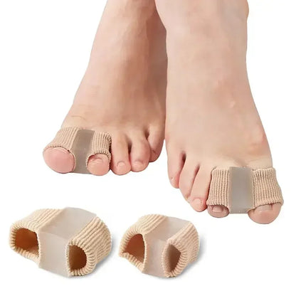 Gel Bunion Toe Separator W/Fabric Lining for Big Toe,Silicone Toe Spacers Breathable Toe Corrector Protector for Overlapping Toe Beauty Trend Shop
