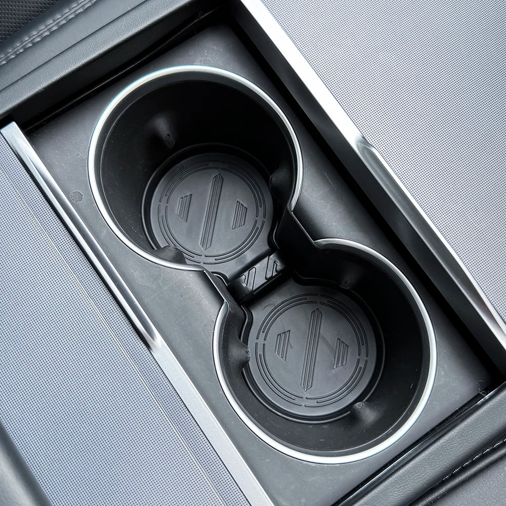 For Tesla Model Y Juniper 2025 Launch Center Console Eyeglasses Storage Box Armrest Box Upper&Lower Silicone Pad Beauty World Shop