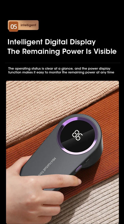 Electric Lint Remover Electric Pellet Fluff Remover Digital Display Debobbler Clothes Shaver Multifunction for Clothes Sweater Beauty World Shop