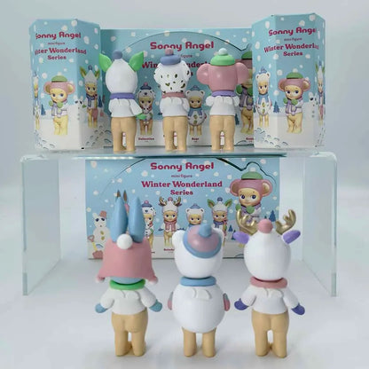 Sonny Angel Blind Box Winter Wonderland Series Mini Anime Figures Ornaments Dolls Fans Children Christmas Birthday Gift Beauty World Shop