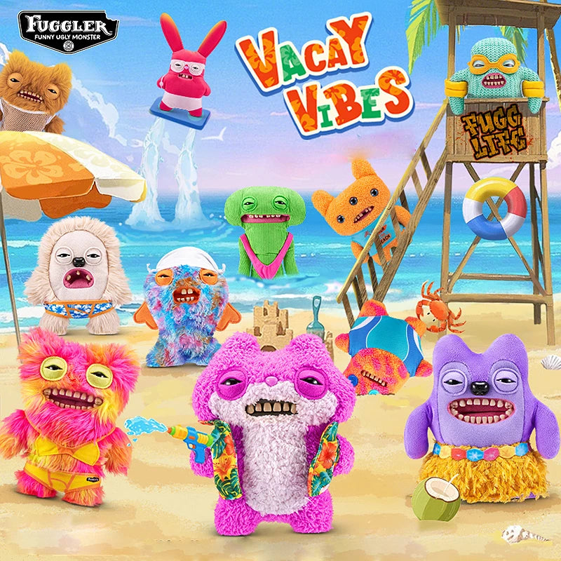 23CM Fuggler Hairy Fuggs Love Ugly Monster Plushies Toys Alien Kawaii Stuffed Animal Funny Vacay Vibes Underwear Series Dolls Beauty World Shop