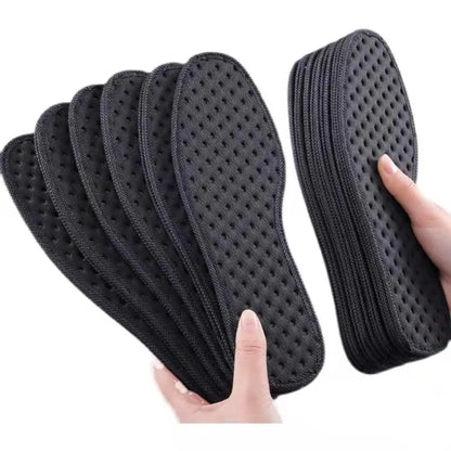 1 Pair Bamboo Charcoal Antibacterial Insoles Plant Deodorant Thick Shock Absorbing for Running Sports Beauty Trend Shop