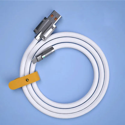 120W 6A TypeC Super Fast Charge Liquid Silicone Cable Quick Charge USB Cable For Xiaomi Huawei Samsung Pixel USB Bold Data Line Beauty World Shop