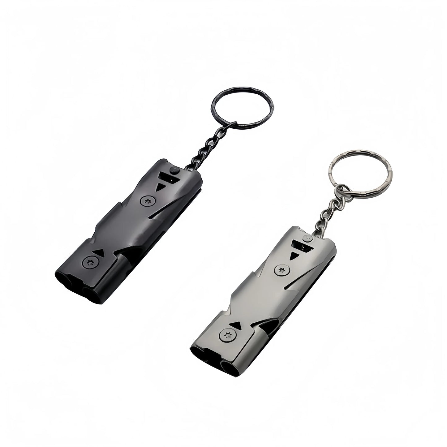Survival Whistle Keychain–High Decibel,Emergency Whistle for Outdoor,Camping&Hiking–Double Tube Design,Loud Safety AlarmPortable Beauty World Shop