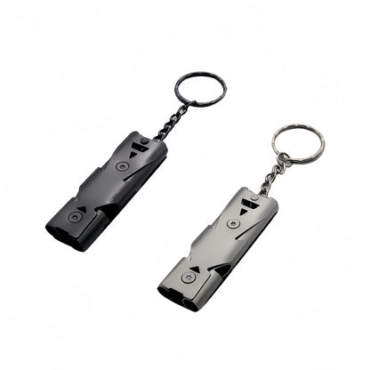 Survival Whistle Keychain–High Decibel,Emergency Whistle for Outdoor,Camping&Hiking–Double Tube Design,Loud Safety AlarmPortable Beauty World Shop