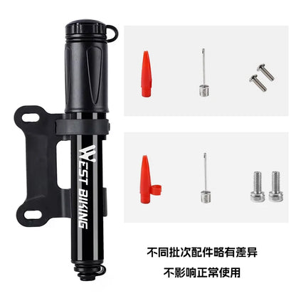 WEST BIKING Mini Bike Pump 100PSI Schrader Presta Valve MTB Road Cycling Pump Aluminum Alloy Bicycle Hand Air Pump Tire Inflator Beauty World Shop
