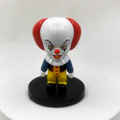 10 Pieces / Set Horror Film Series Jason Freddy Clown Action Figure Toys PVC Model Halloween Gift Vinyl Figurine Doll Gift Beauty World Shop