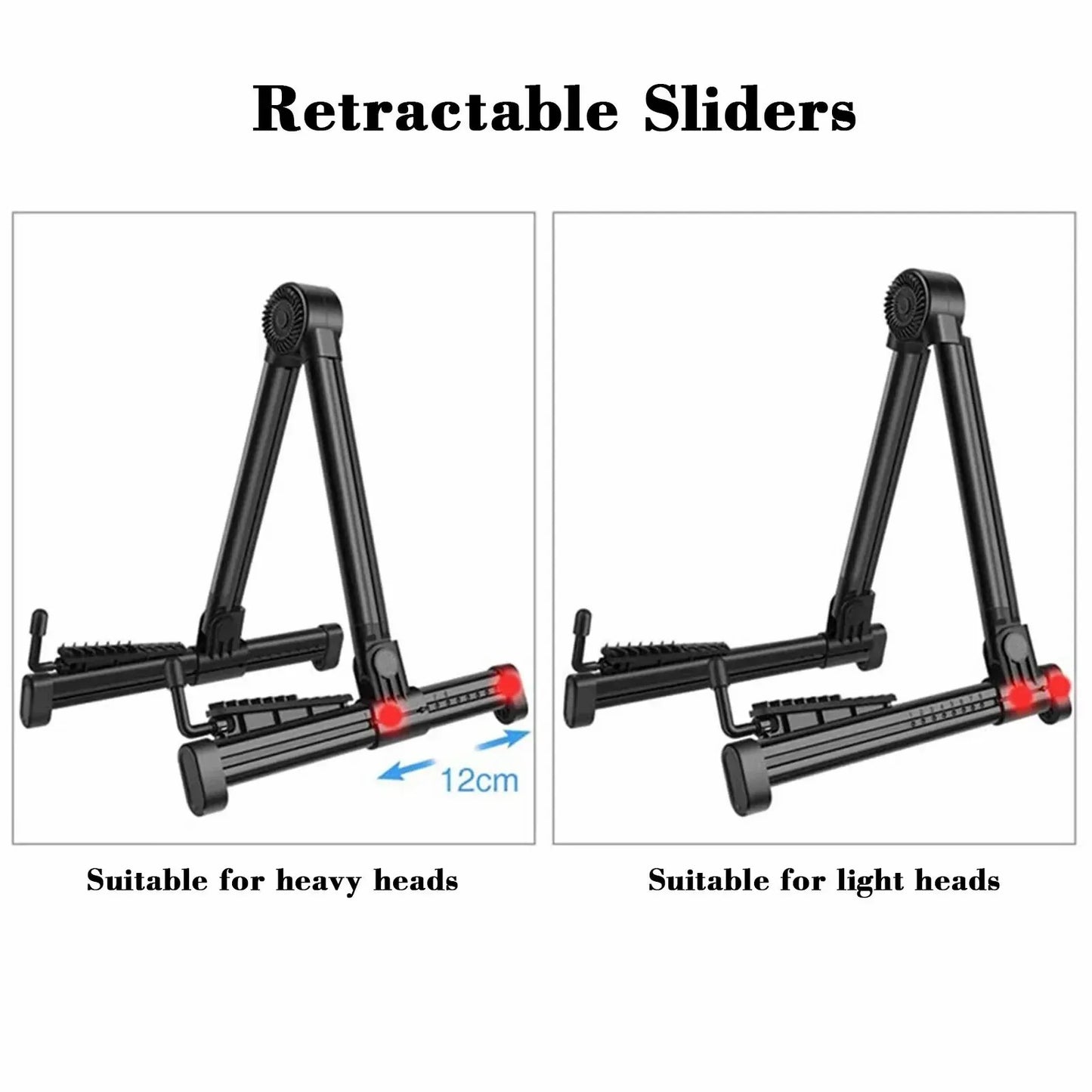 Miwayer Guitar Stand Folding A Frame Floor Universal ABS for Acoustic Classical Electric Bass Guitars Banjo Ukulele Portable Beauty World Shop
