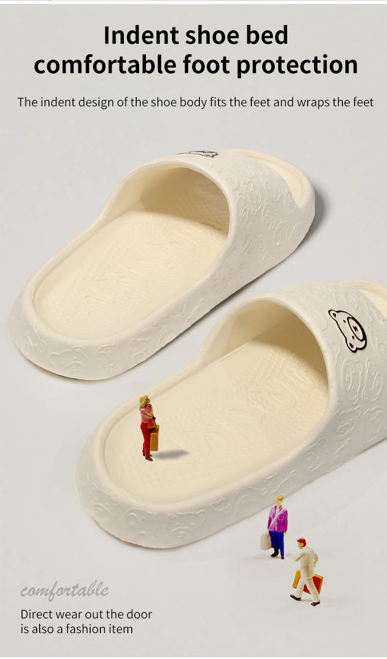 Non-slip Slippers Female Outer Wear 2024 New Bathroom Bathroom Indoor Home Sandals Female Summer Eva Beauty World Shop