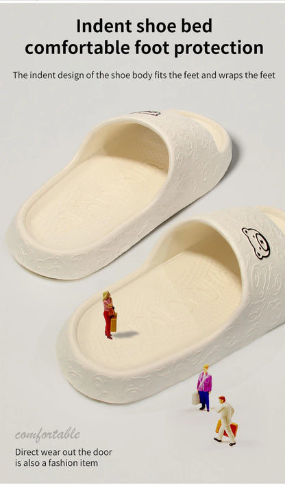 Non-slip Slippers Female Outer Wear 2024 New Bathroom Bathroom Indoor Home Sandals Female Summer Eva Beauty World Shop