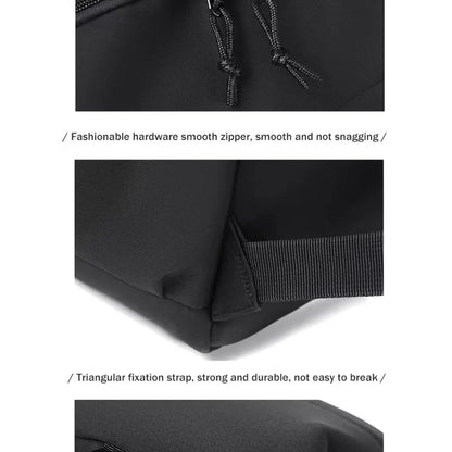 One 15 Inch Polyester Waterproof Solid Color Simple Men's Backpack Fashion Couple Student Computer Backpack Beauty World Shop