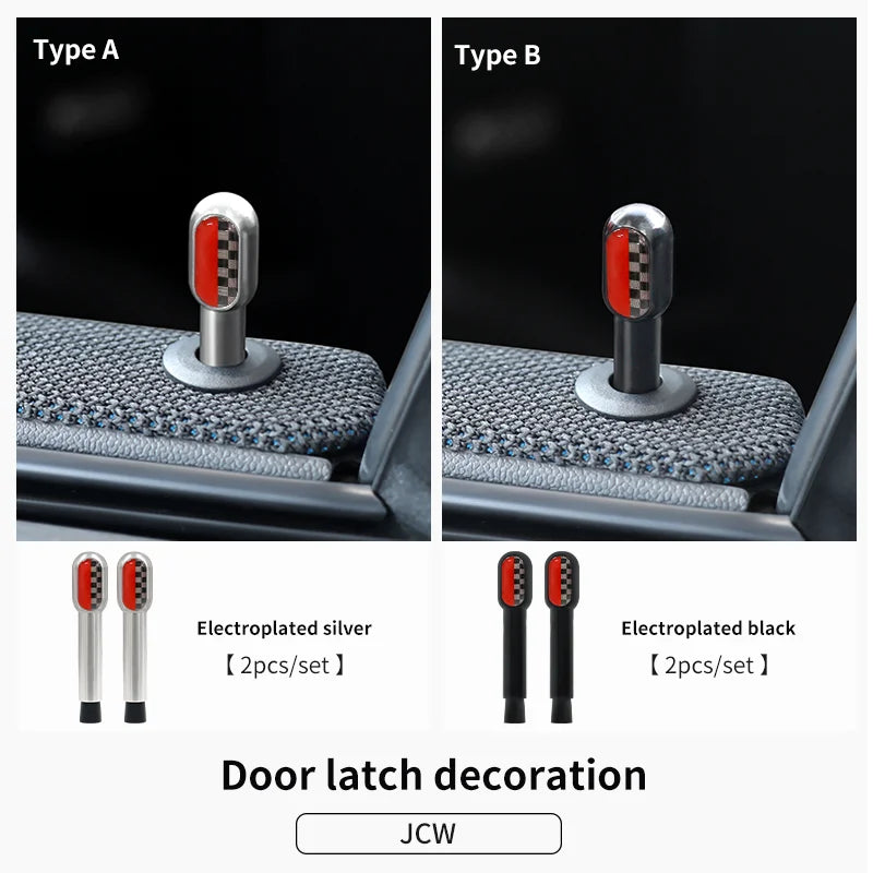 Car Door Pin Decorative For BMW Mini Cooper S F56 F55 F54 F60 R56 R60 F65 U25 Clubman Countryman Metal Car Interior Accessories Beauty World Shop