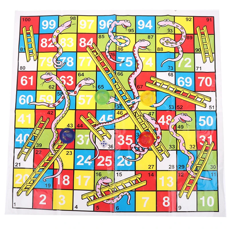 Snake Ladder Educational Kids Children Toys Family Interesting Board Game Gifts Beauty World Shop