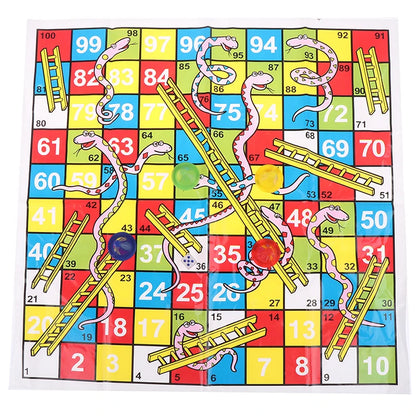 Snake Ladder Educational Kids Children Toys Family Interesting Board Game Gifts Beauty World Shop