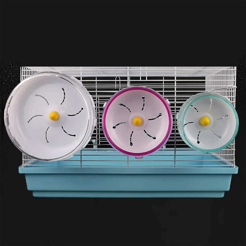 Hamster Wheel Running Disc Toy Sport Running Silent Transparent Small Pet Rotatory Jogging Wheel Toys Pet Hamster Cage Supplies Beauty World Shop