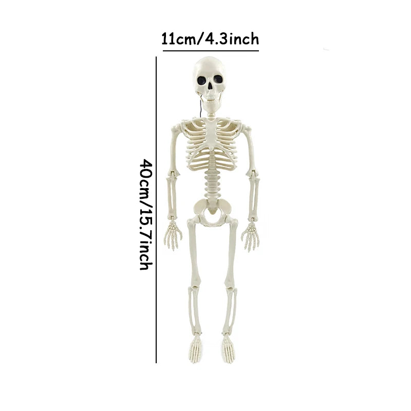 1pc Happy Halloween Modeling Humanoid Skeleton Decorative Props Haunted House Home Bedroom Balcony Decoration Party DIY Supplies Beauty World Shop