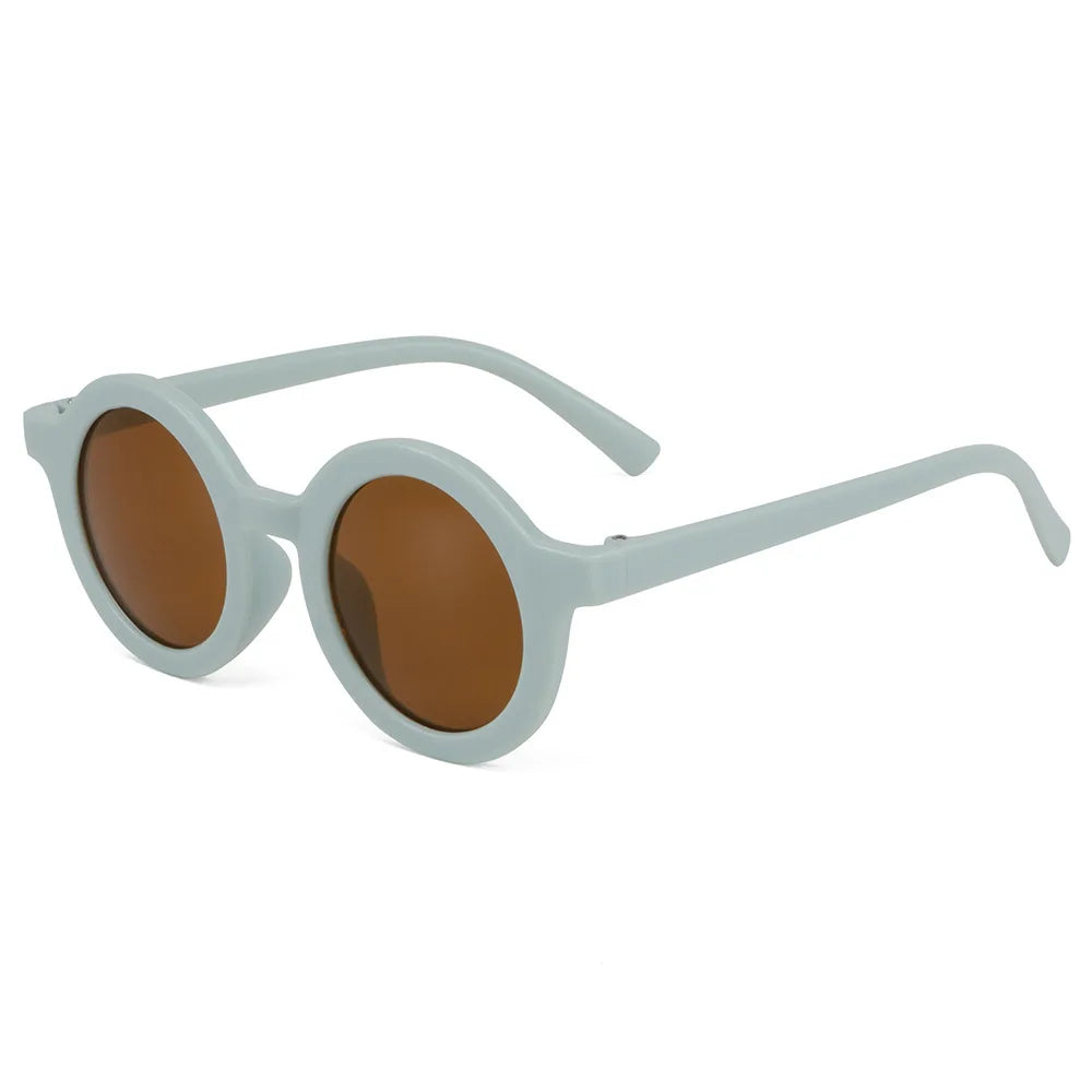 Children's sunglasses, inset style  round frame, 1-7 year old baby sunglasses, sun shading, sun protection Beauty World Shop