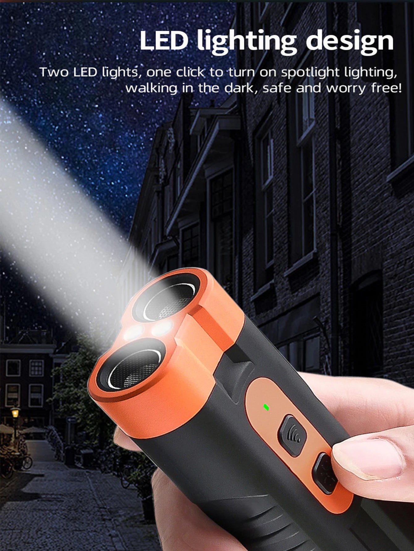 2025 Dual Head Ultrasonic Dog Repeller USB Rechargeable Dog Training Device High-Power Anti Bark Device with LED Flashlight Beauty World Shop