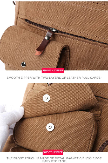 Men's Handbags Briefcase Canvas Shoulder Bag Man for Documents Large Capacity Tote Laptop Bag Crossbody Travel Bags Vintage K004 Beauty Trend Shop