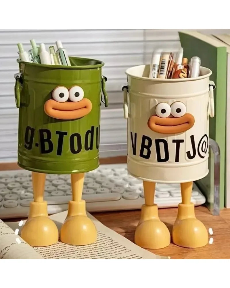 1 Pcs Cartoon Desk Organizer - Cute Stationery Storage for Pen/Pencil Office Home Study Simple Design Pen/Pencil Holder Beauty Trend Shop