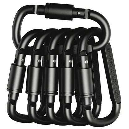 4-6PCS Carabiner Set For Key Camping Survival EDC Outdoor Keychain Clip  Alloy Aluminum Tactical Caribiner Hook Karabiners Beauty World Shop
