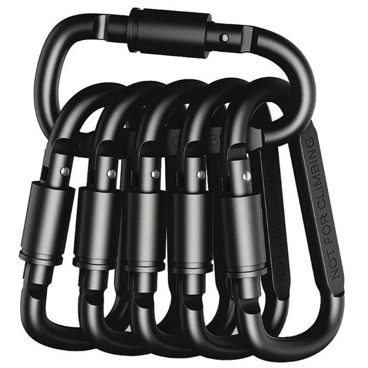 4-6PCS Carabiner Set For Key Camping Survival EDC Outdoor Keychain Clip  Alloy Aluminum Tactical Caribiner Hook Karabiners Beauty World Shop