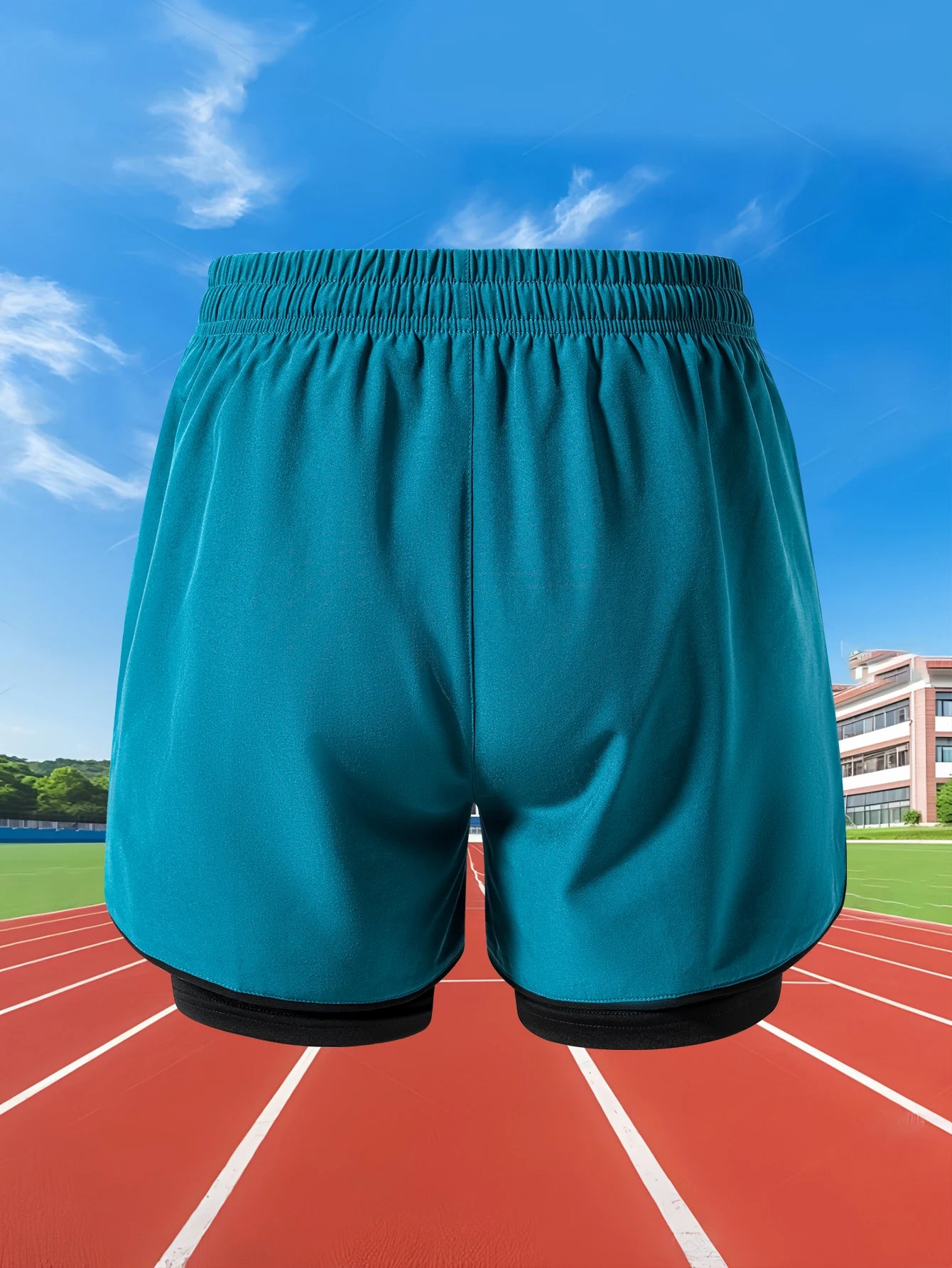 Summer Men Running Shorts Fitness Gym Training 2 in 1 Sports Shorts Quick Dry WorkoutJogging Double Deck Shorts Beauty World Shop