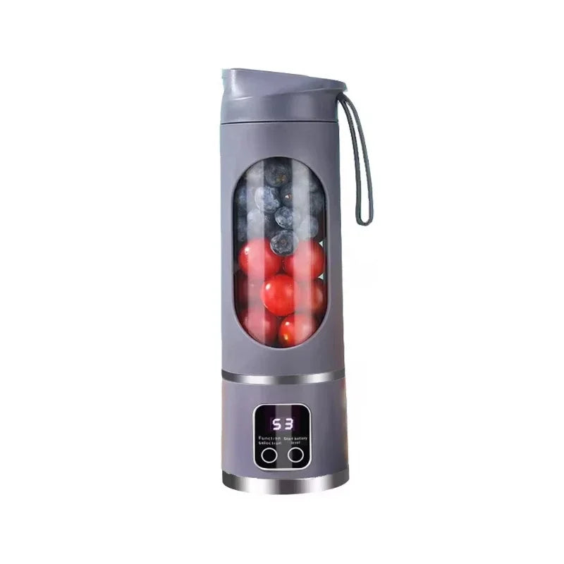 blender juicer Portable Electric Juicer 450ml 8 Blades Travel Juicer Machine Chargeable Shakes Smoothie Blenders Fresh Juice Cup Beauty World Shop