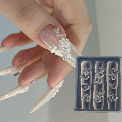 3D Reusable Soft Silicone Embossed Nail Art Mold Featuring Bows,Butterfly and Flower for DIY Nail Art &Charm Decoration Suppliy Beauty Trend Shop