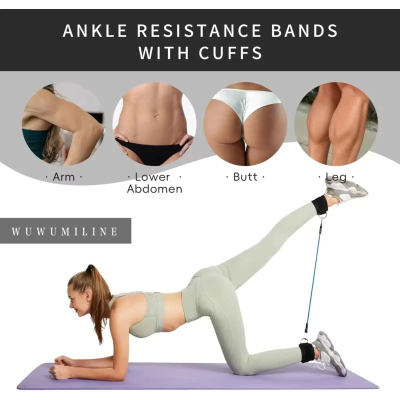 1PC Ankle Straps for Cable Machines Padded Ankle Cuffs for Leg Exercise WorkoutsFully Adjustable and Breathable Ankle Beauty World Shop