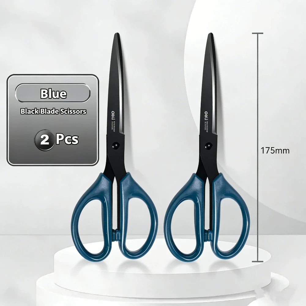 1/2Pcs 210/175mm Black Stainless Steel Scissors Business Office Stationery Home Tailor Shears Kitchen Knife Cutter Cutting Beauty World Shop