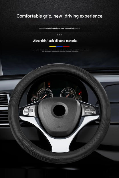 Summer fashion non-slip four-season universal soft silicone car steering wheel cover for men and women Beauty World Shop