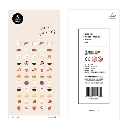 Korean Import Original Suatelier Collection Kawaii Daily Stickers Scrapbooking Diy Journal Stationery Sticker Deco Art Supplies Beauty World Shop