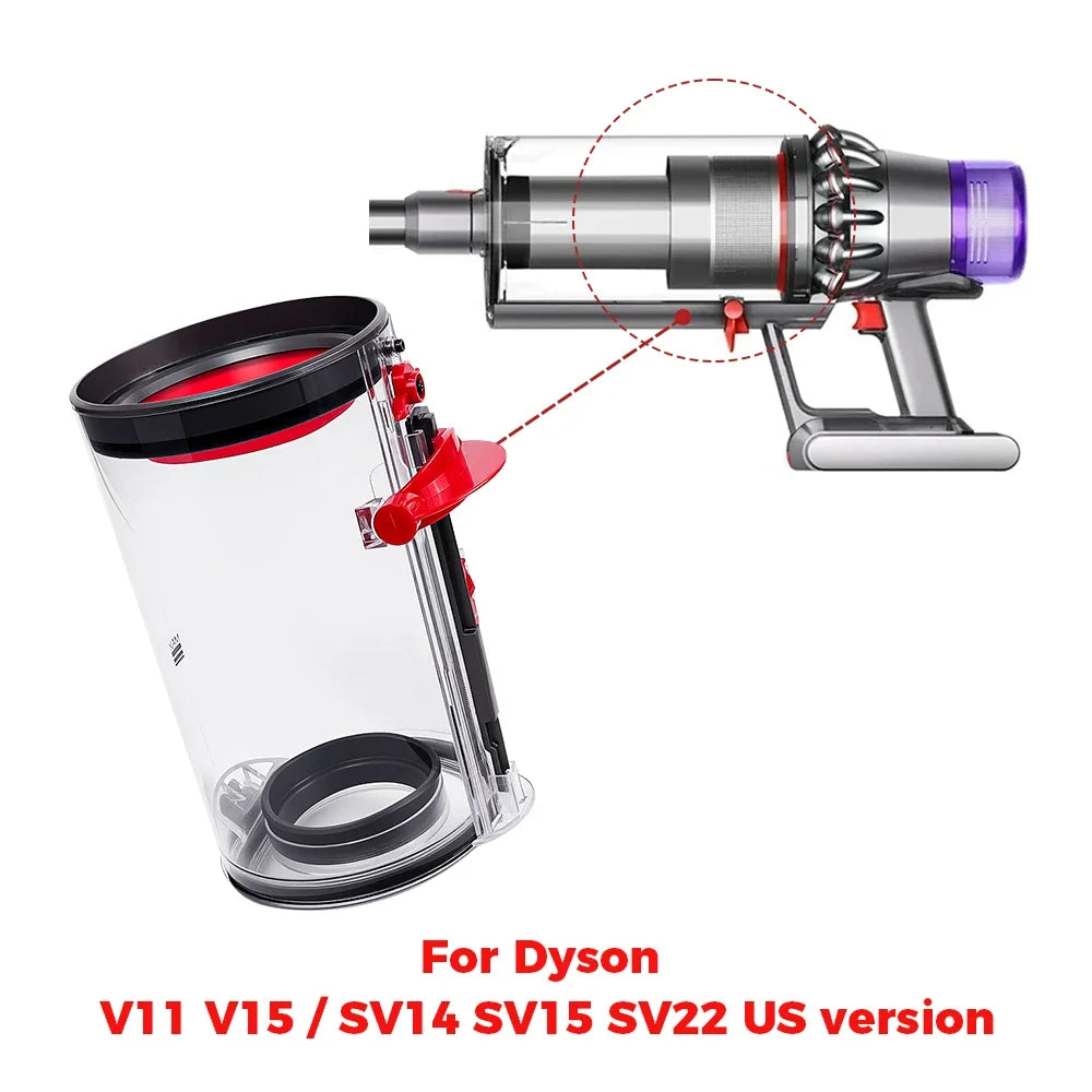 Dust Bin Canister and Hepa Filter Kit For Dyson V11 V15 SV14 SV15 SV22 Vacuum Cleaner Dust Bucket Rear Filter Parts Replacement Beauty World Shop