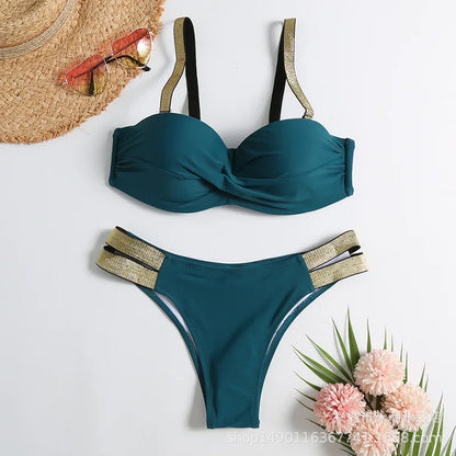 Summer Sexy Bikinis Push Up Swimsuits Women's Swimwear For Female Beach Swim Wear Bathing Suits Brazilian Bikini Set Pool Bather Beauty World Shop