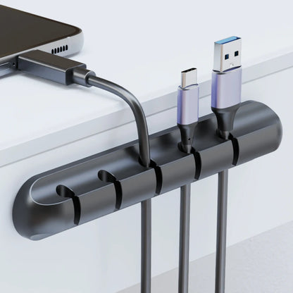 Adhesive Cable Holder Clips Cord Management Wire Organizer for Desktop USB Charging Cable Nightstand Power Cord Mouse Cable Beauty World Shop