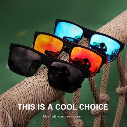 Fashion Vintage Square Polarized Sunglasses Men Women Driving Fishing Luxury Brand Designer Sun Glasses Driver's Eyewear UV400 Beauty World Shop