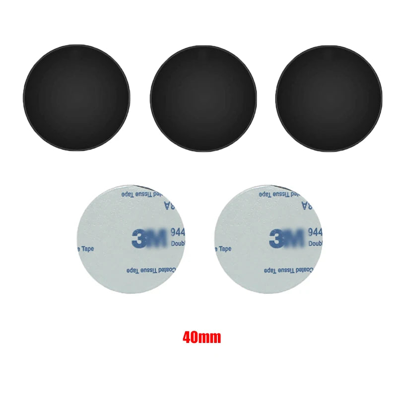 5pcs/Set Metal Disk Plate for Magnetic Phone Holder Black Iron Sheet Disk Sticker Car Phone Magnet Stand Accessories for car Beauty World Shop