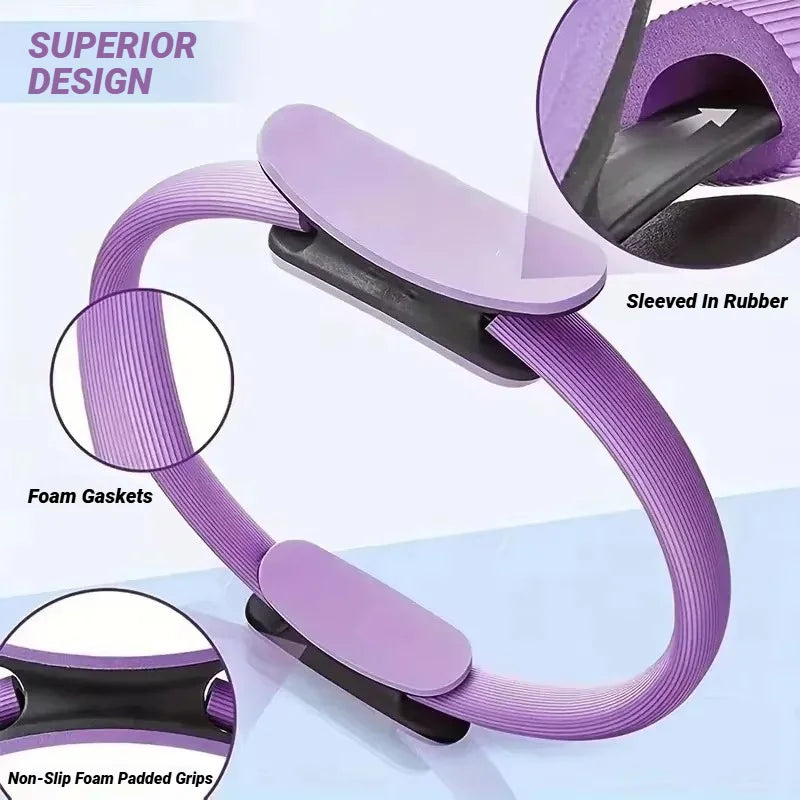 1Pcs Brand New Yoga Fitness Ring Circle Pilates Women Girl Exercise Home Resistance Elasticity Gym Workout Accessories Beauty World Shop