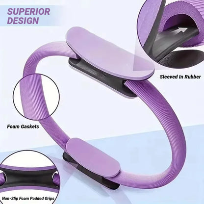 1Pcs Brand New Yoga Fitness Ring Circle Pilates Women Girl Exercise Home Resistance Elasticity Gym Workout Accessories Beauty World Shop