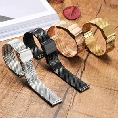 Quick Release Milanese Strap 18mm 20mm 22mm 12mm 14mm 16mm 17mm 19mm 21mm 24mm Universal Bracelet 0.6mesh Stainless Steel Beauty World Shop