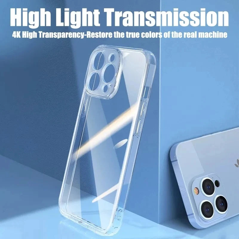 Transparent Soft TPU Silicone Case For iPhone 11 12 13 Mini 14 15 Pro Xs Max X XR 8 7 6 6s Plus SE 2020 2022 Clear Back Cover Beauty World Shop