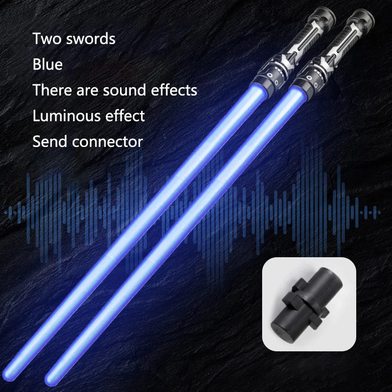 2-in-1 Lightsaber Telescopic Flash Sword Toy Red & Blue or 7 Colours for Kids Gift Party Favors Dress Up Rave Prop with Sound Beauty World Shop