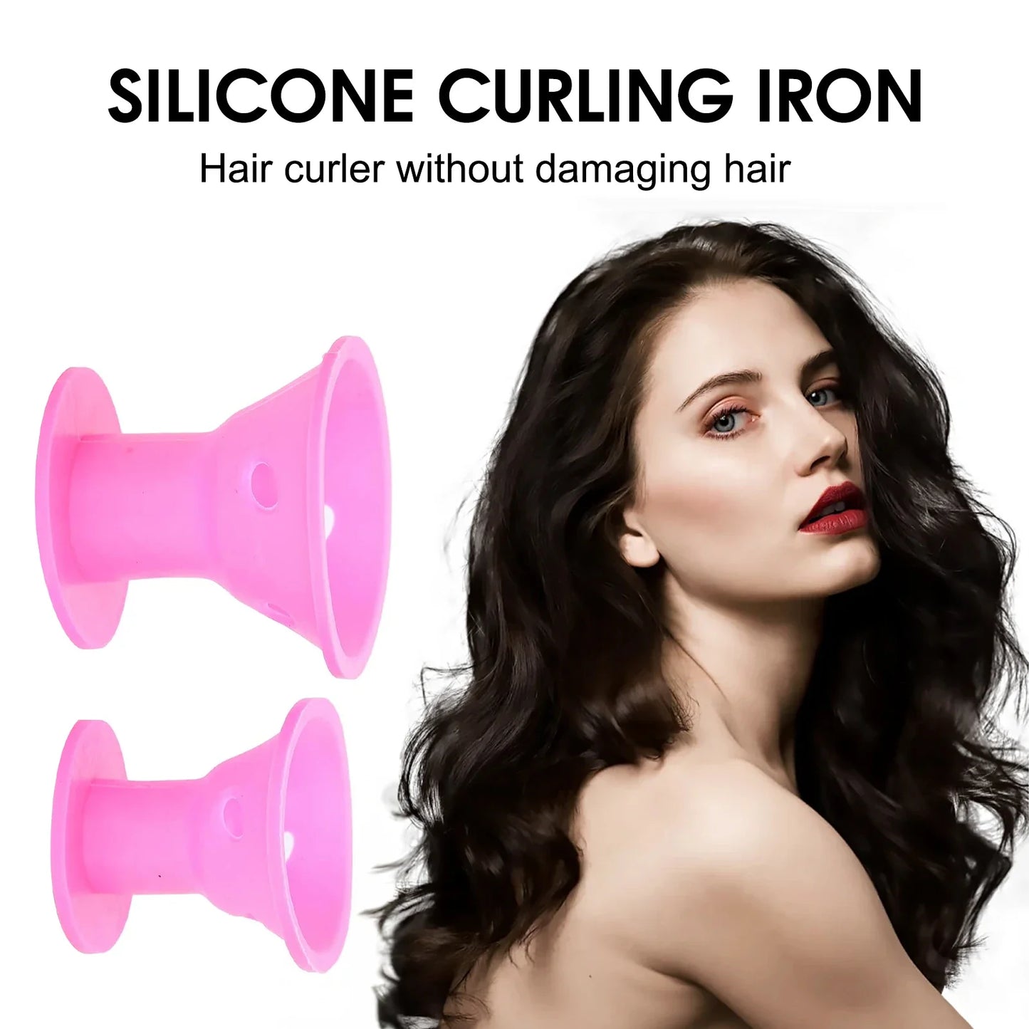 Heatless Hair Curlers Set: 10 Pieces Including Large and Small Soft Overnight Rollers for Women and Kids Lazy Curling Rods Beauty World Shop