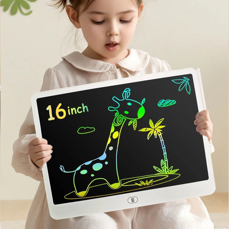 16/13/11 Inch LCD Writing Board Drawing tablet Kids Writing Painting Children Educational Toys for 3 4 5 6 7 8 Years Girls Boys Beauty World Shop