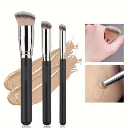 Foundation Concealer Brush, Premium Contour Blusher Brushes, Flawless Under Eye Dense Face Makeup Brush For Blending Beauty World Shop
