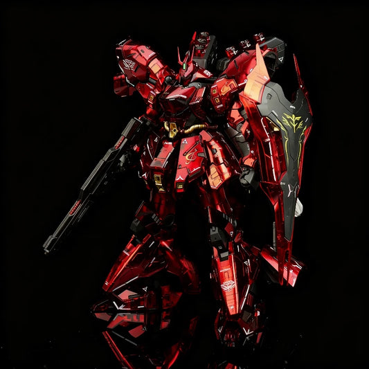 In-Stock RG 1/144 Sazabi Clear Color Mechanical Core Plating Assembly Model Kit Action Figure Desktop Decoration Trendy Toy Gift Beauty World Shop
